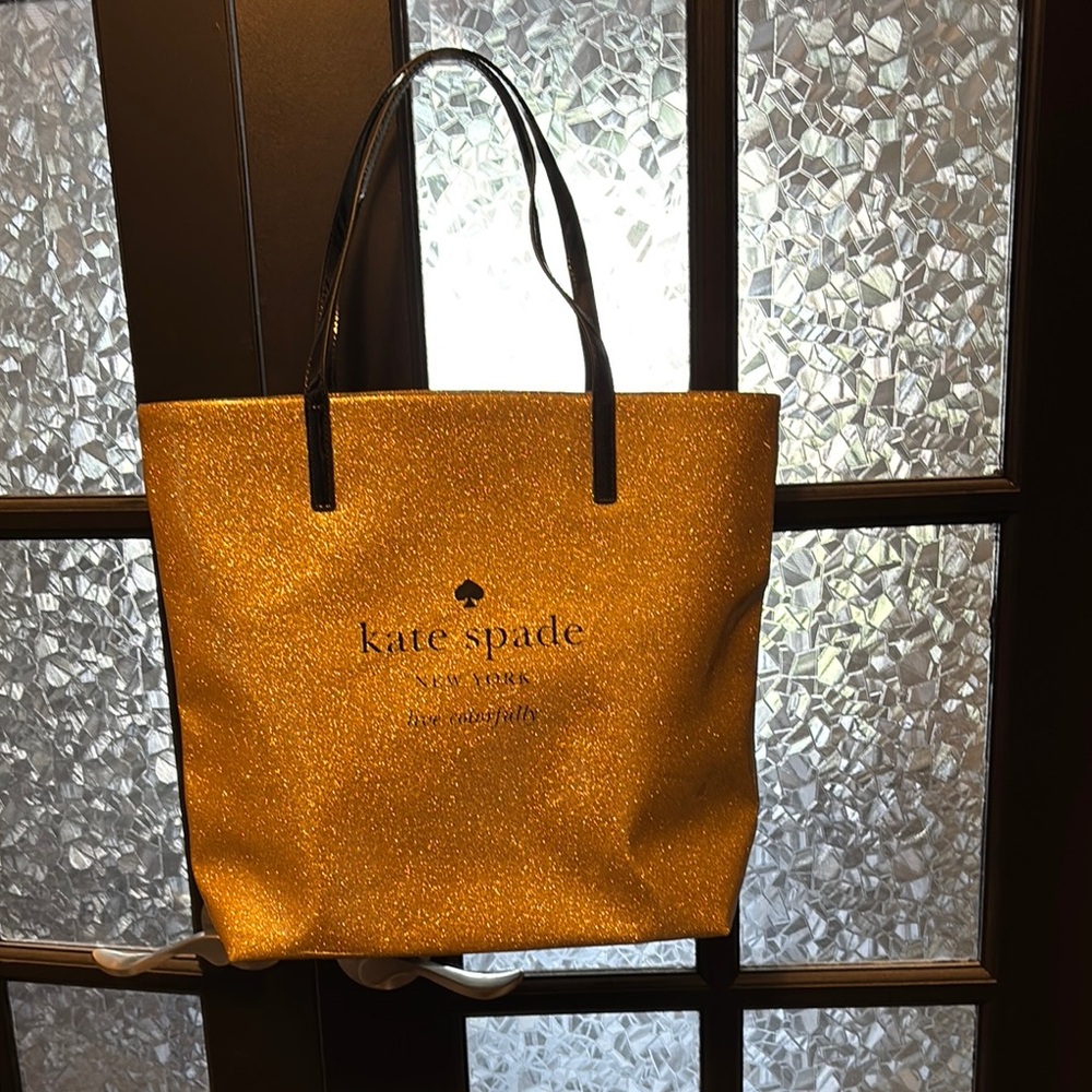 Kate Spade Gold Metallic Tote